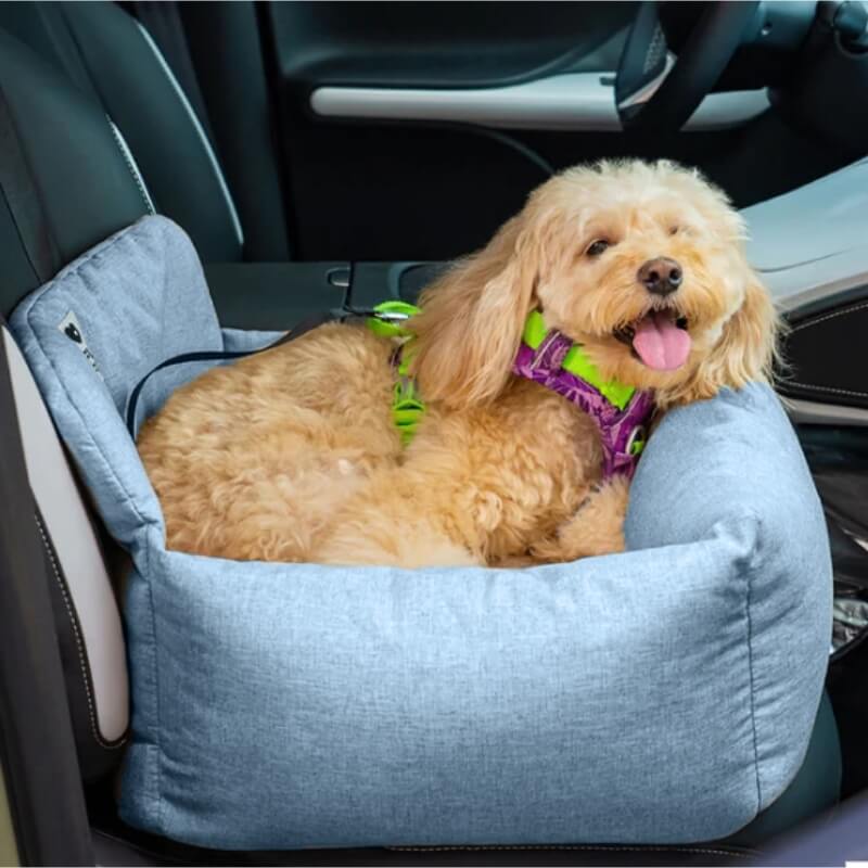 Washable Bolster Dog Back Seat Bed