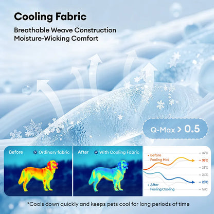 Cooling Dog Car Seat Mat and Travel Pad Gray Full Seat