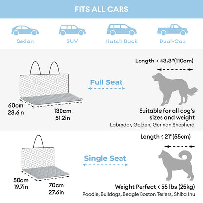 Cooling Dog Car Seat Mat and Travel Pad