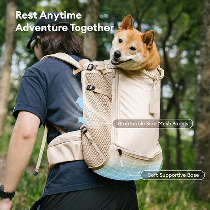 Dog Carrier Backpack for Travel and Bike Rides