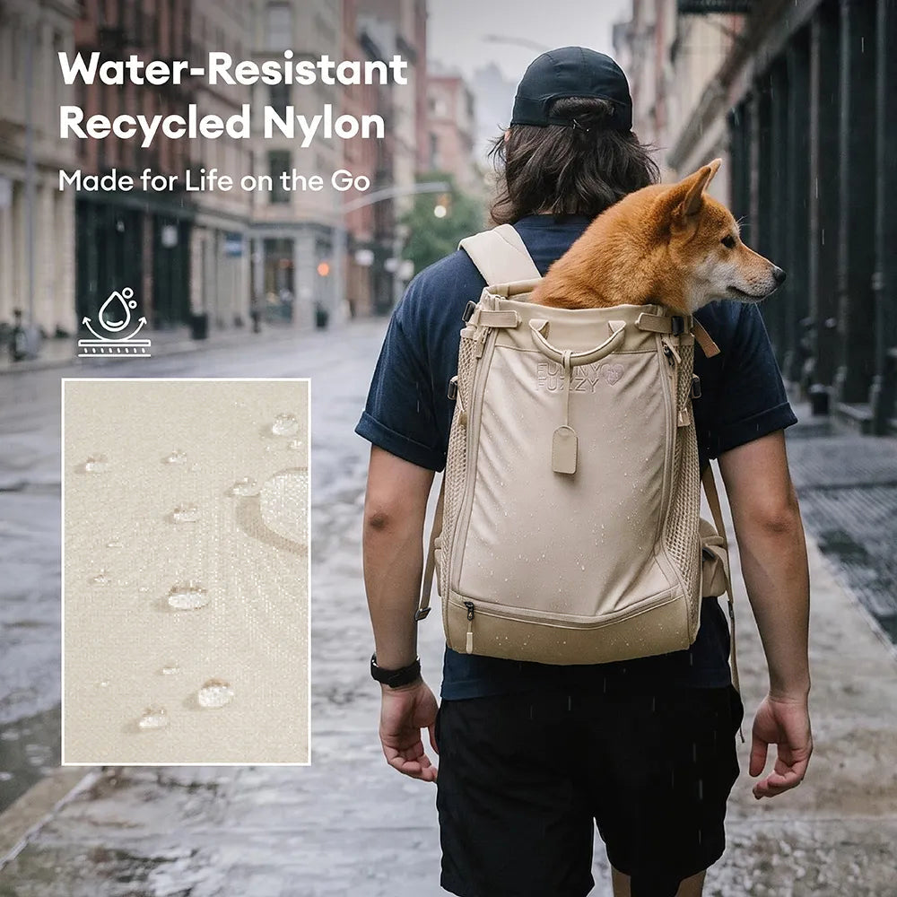 Dog Carrier Backpack for Travel and Bike Rides