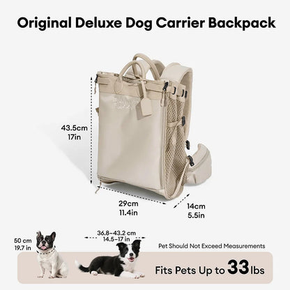 Dog Carrier Backpack for Travel and Bike Rides