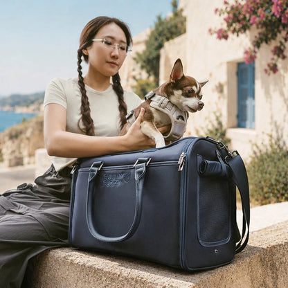 Airline-Style Soft Sided Pet Carrier for Cats and Dogs