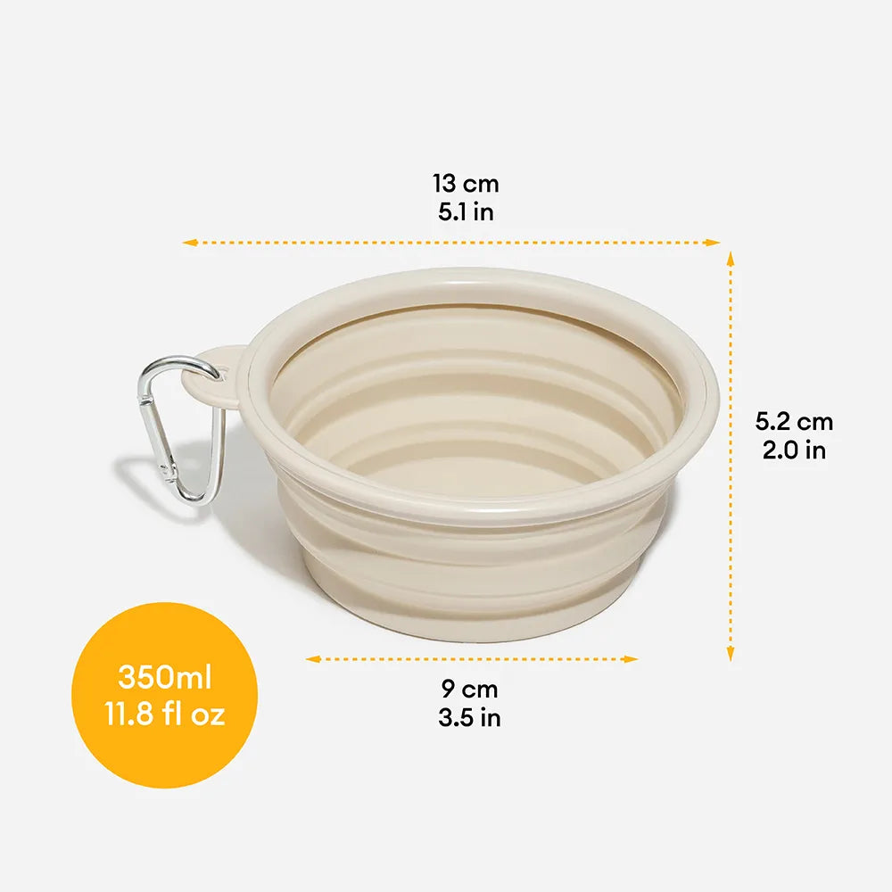 Collapsible Silicone Dog Travel Bowl