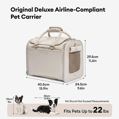 Airline-Style Soft Sided Pet Carrier for Cats and Dogs