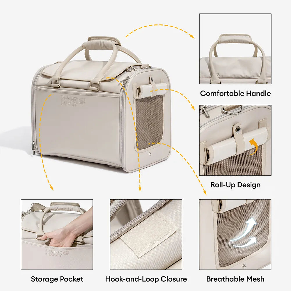 Airline-Style Soft Sided Pet Carrier for Cats and Dogs
