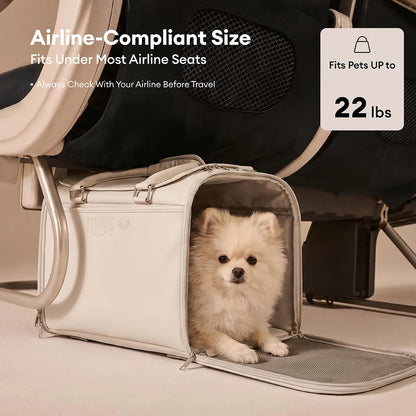 Airline-Style Soft Sided Pet Carrier for Cats and Dogs Green