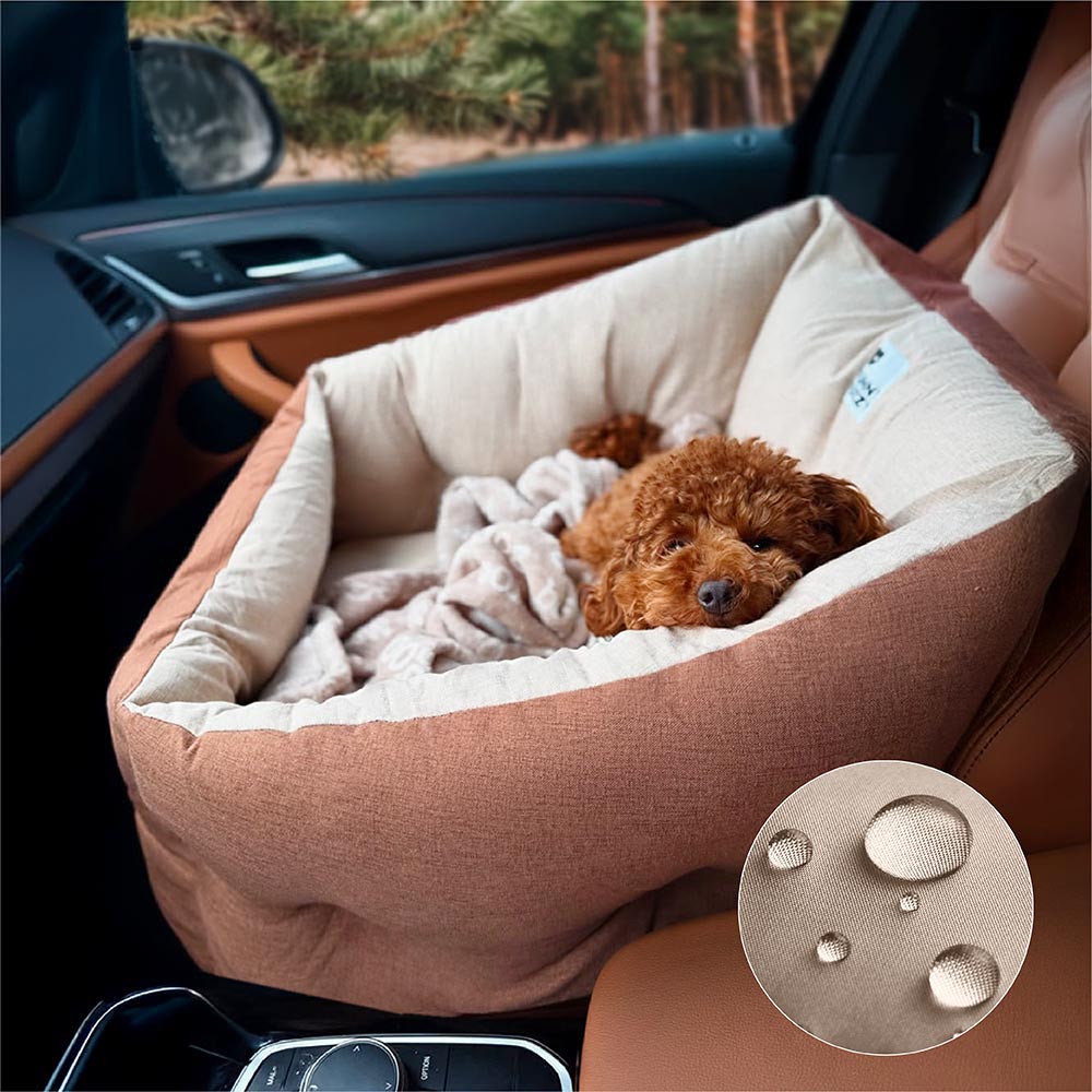 Waterproof Elevated ISOFIX Dog Car Seat Bed