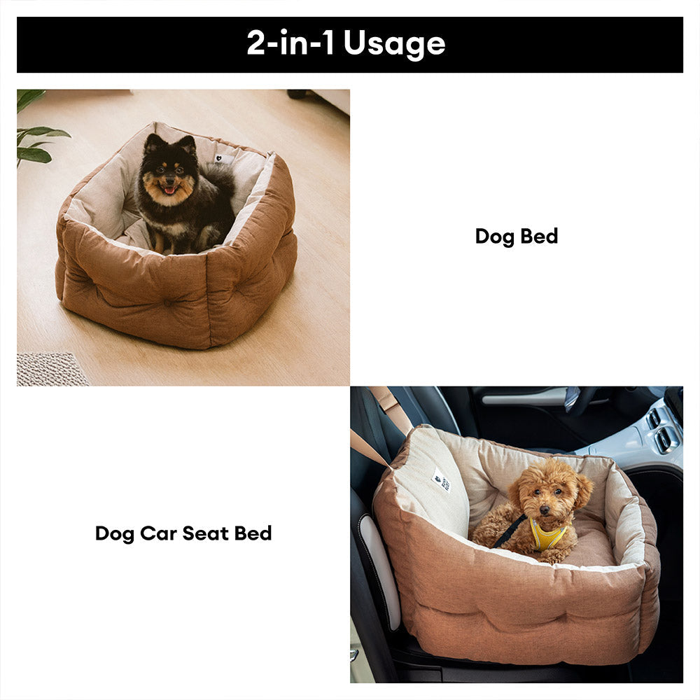 Waterproof Elevated ISOFIX Dog Car Seat Bed