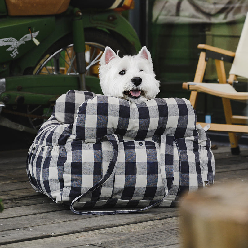 Portable ISOFIX Dog Car Seat Bed with LATCH Anchors