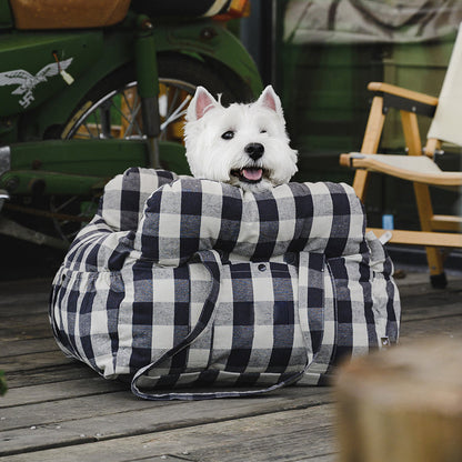 Portable ISOFIX Dog Car Seat Bed with LATCH Anchors