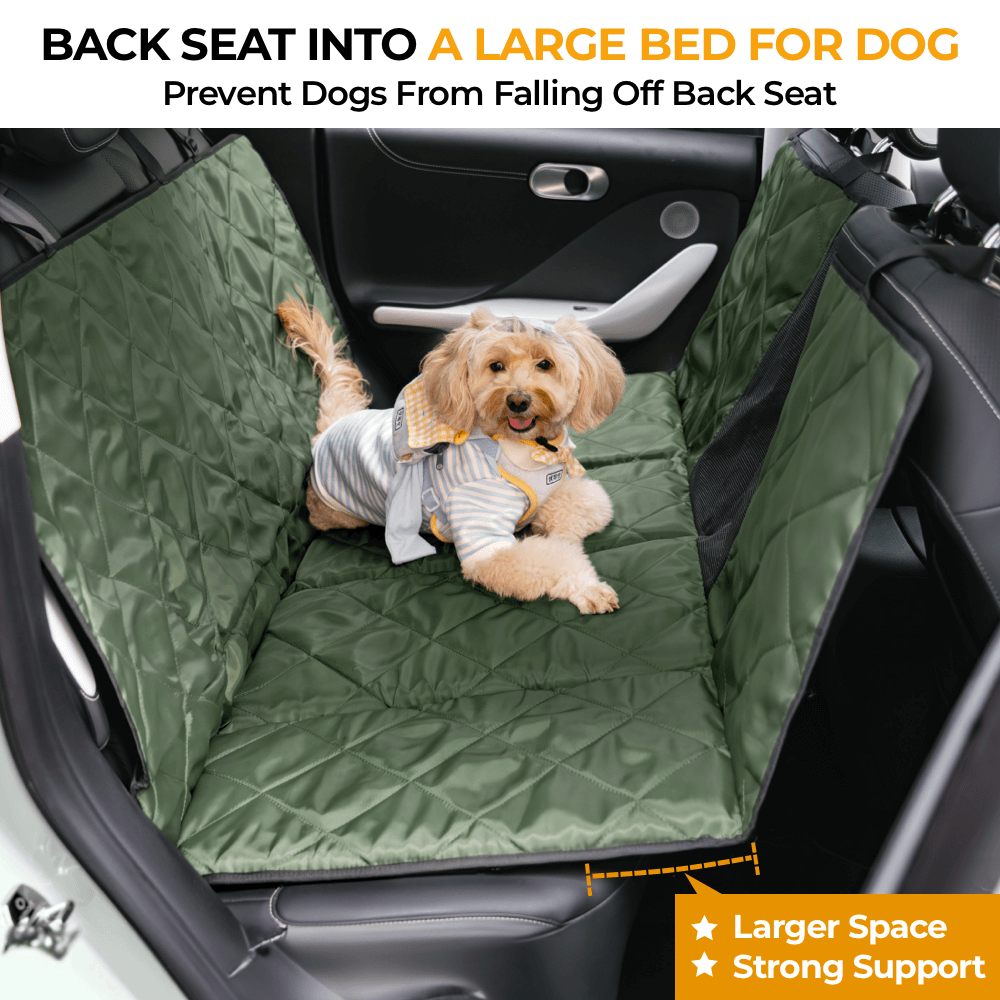 Folding Waterproof Dog Back Seat Bed