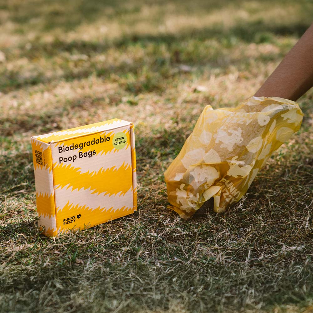 Lemon Scented Recycled Dog Poop Bags