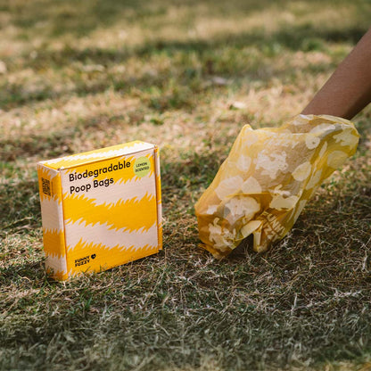 Lemon Scented Recycled Dog Poop Bags