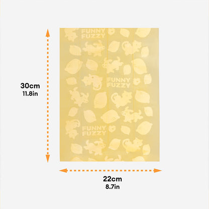 Lemon Scented Recycled Dog Poop Bags