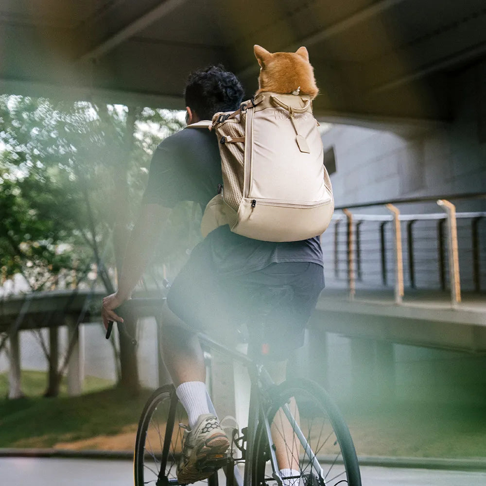 Dog Carrier Backpack for Travel and Bike Rides
