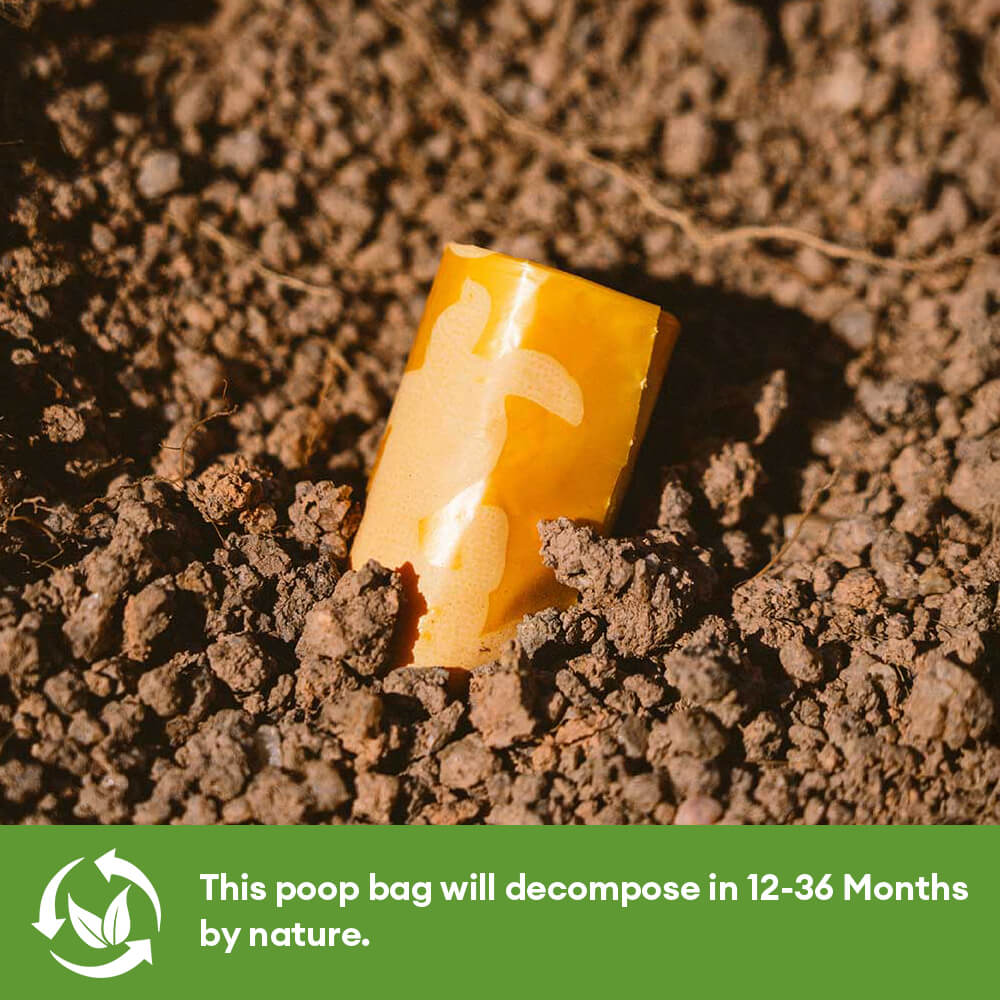 Lemon Scented Recycled Dog Poop Bags 2 Poop Bag Sets(Total 240 count)
