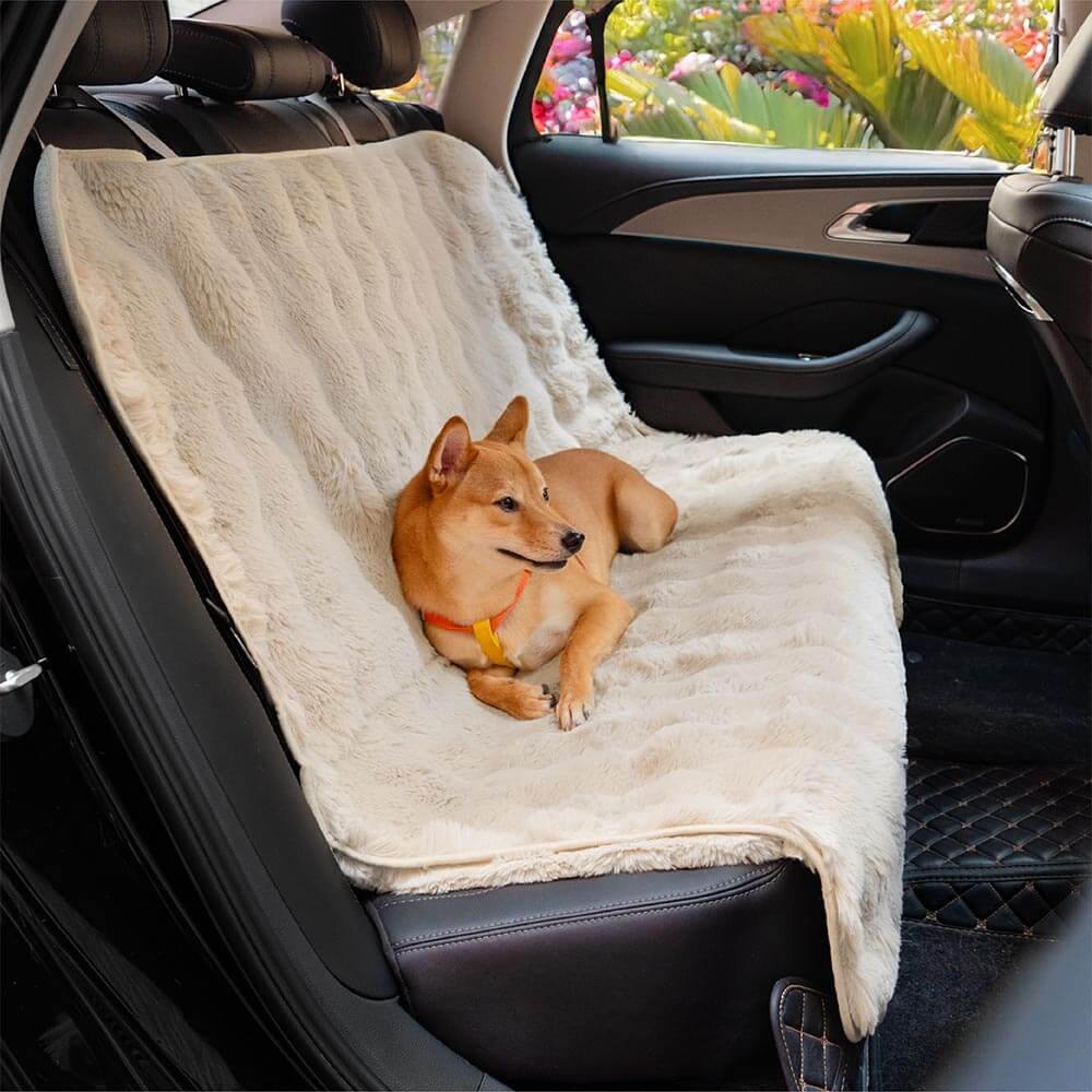 Fluffy Pet Blanket and Car Seat Protector