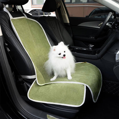 Waterproof Soft Dog Car Seat Protector Cover Greyish Blue-Front Seat