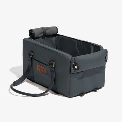 Faux Leather Center Console Pet Car Seat and Carrier