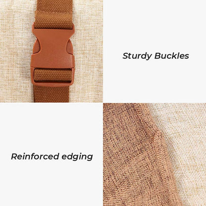 Light Coffee Waterproof Dog Car Seat Bed