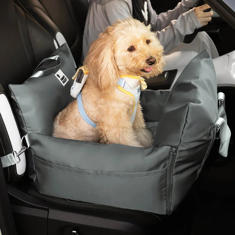 Waterproof Dog Car Seat Bed with Bolstered Sides