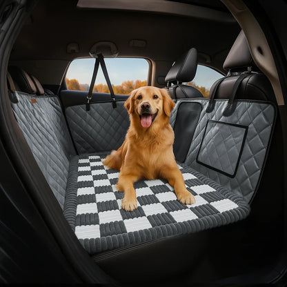 Faux Leather Waterproof Dog Car Seat Cover Hammock
