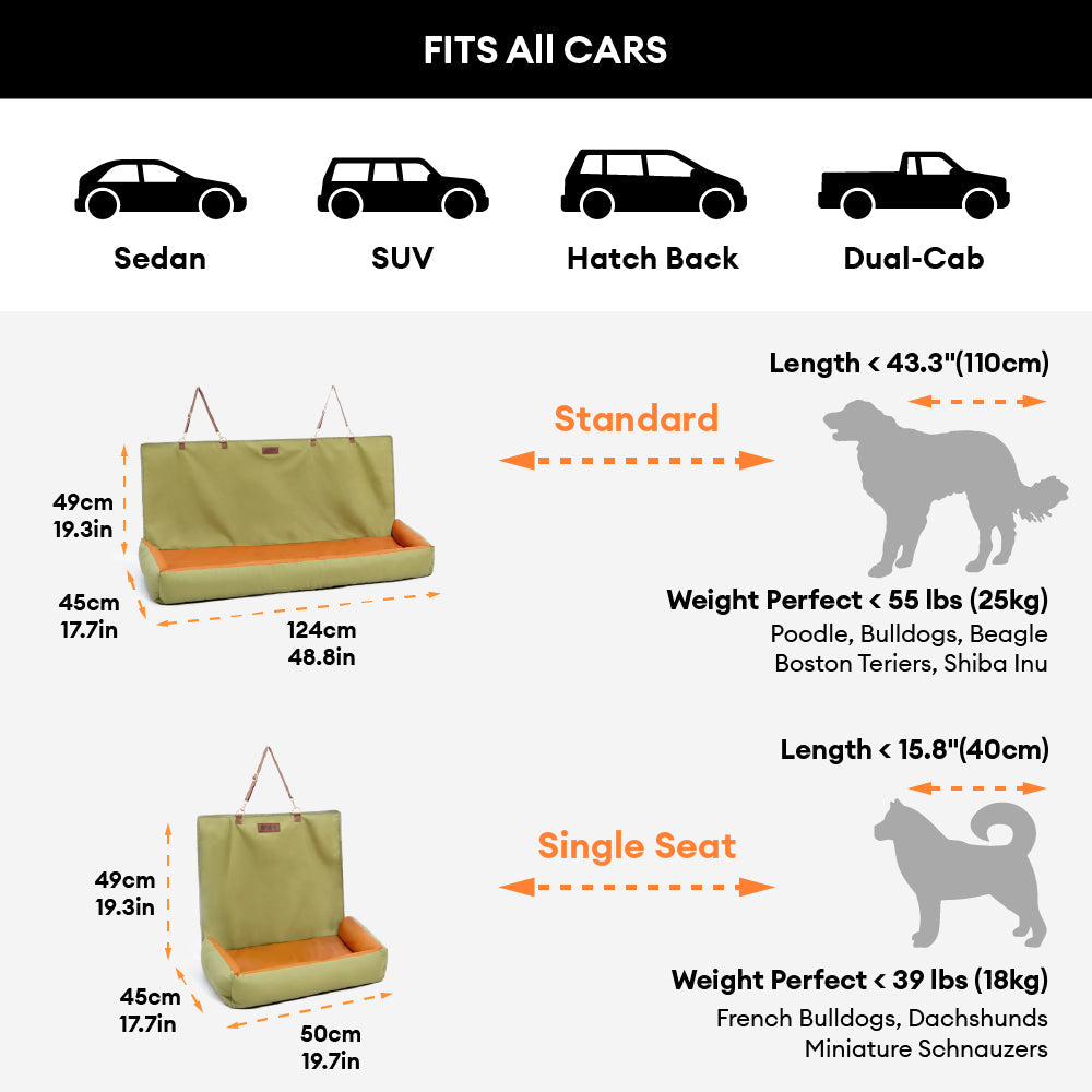 Waterproof Anti-Slip Dog Car Seat Cover