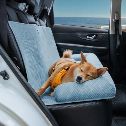 Cooling Bolster Dog Back Seat Bed Blue-Standard