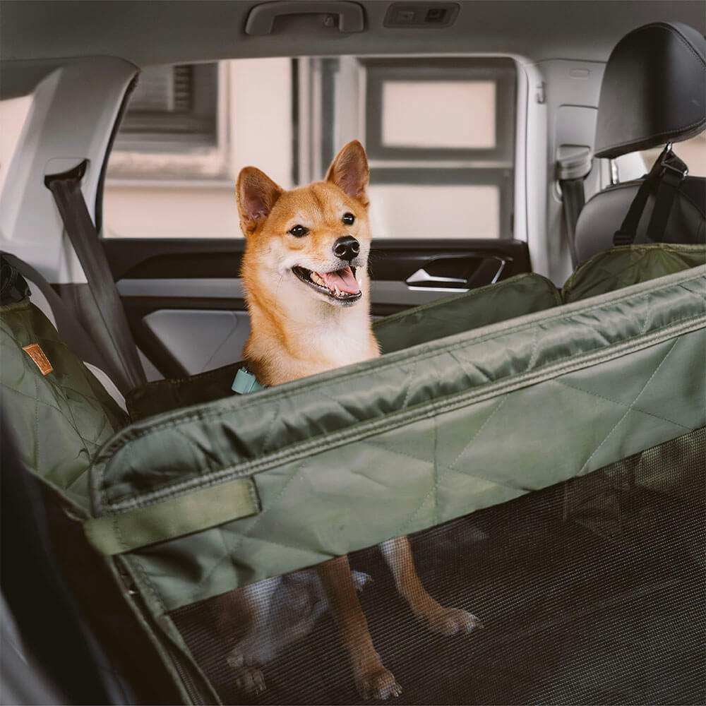Waterproof Dog Back Seat Extender Travel Bed