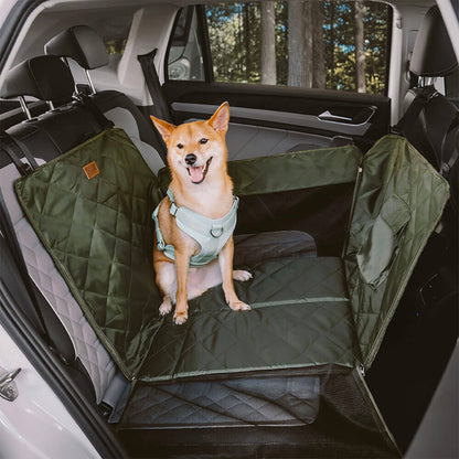 Waterproof Dog Back Seat Extender Travel Bed