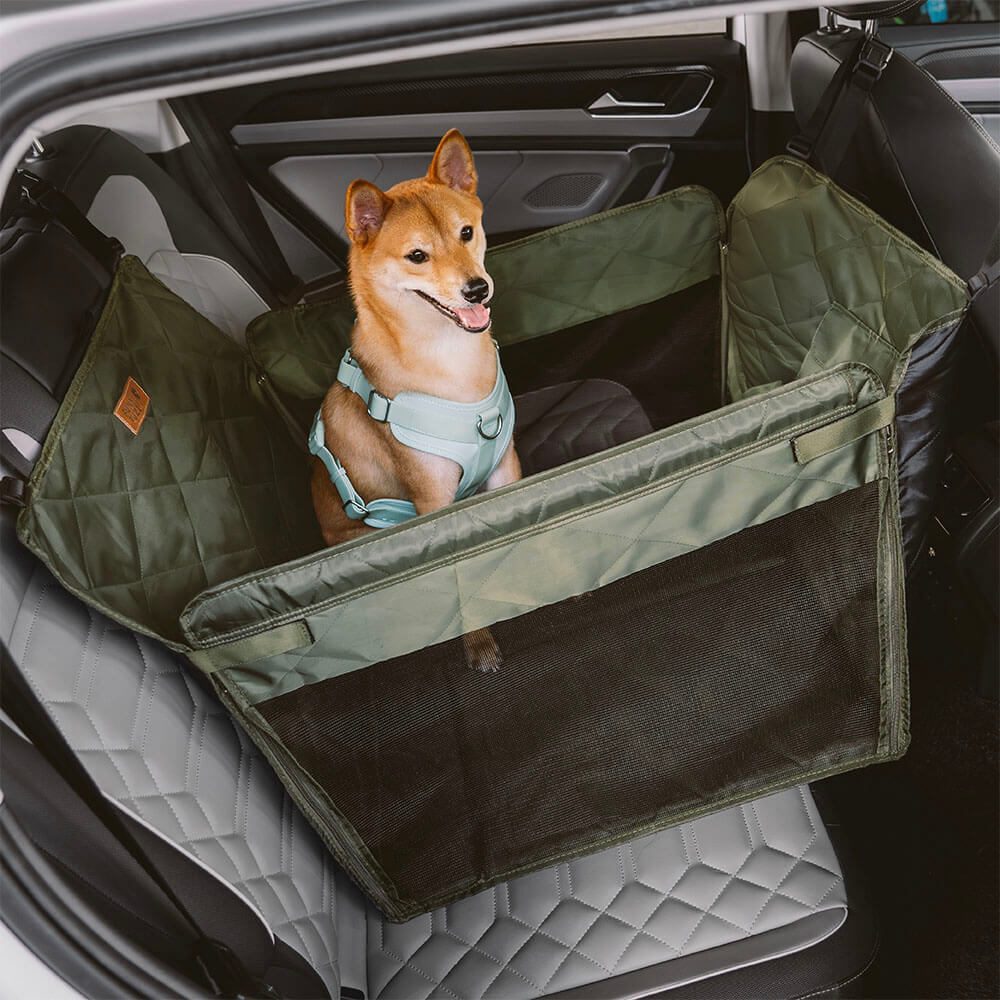 Waterproof Dog Back Seat Extender Travel Bed
