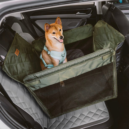 Waterproof Dog Back Seat Extender Travel Bed