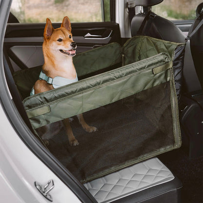 Waterproof Dog Back Seat Extender Travel Bed