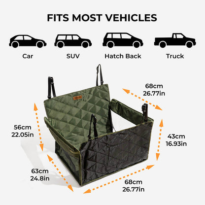 Waterproof Dog Back Seat Extender Travel Bed