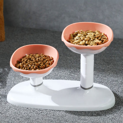 Adjustable Raised Double Pet Bowl