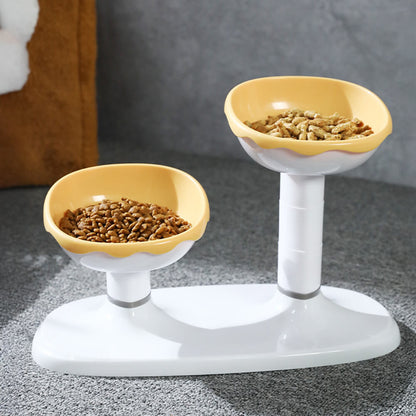 Adjustable Raised Double Pet Bowl