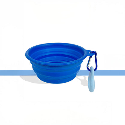 Foldable Silicone Dog Food and Water Bowl