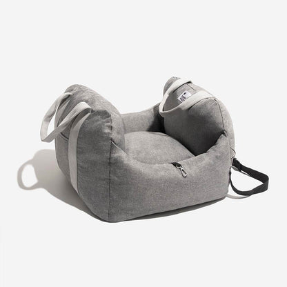 ISOFIX Dog Car Seat Bed with LATCH Anchor System Waterproof Pink Two Seat