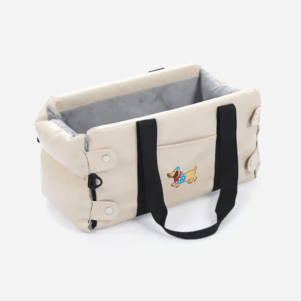Waterproof Faux Leather Center Console Pet Car Seat