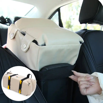 Waterproof Faux Leather Center Console Pet Car Seat