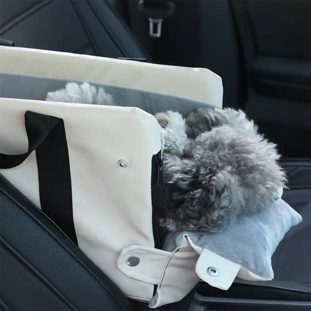 Waterproof Faux Leather Center Console Pet Car Seat
