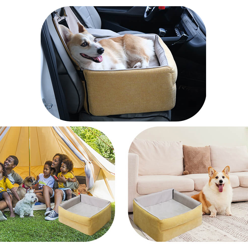 Thickened Elevated Dog Car Seat Bed