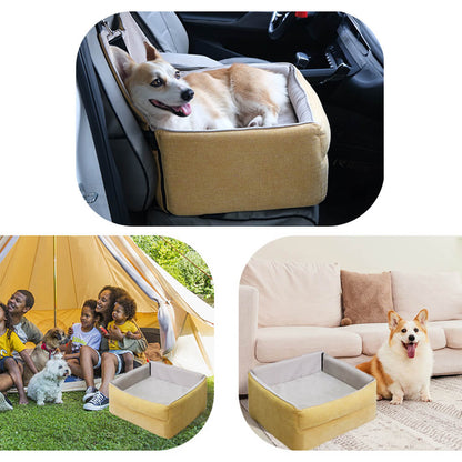 Thickened Elevated Dog Car Seat Bed
