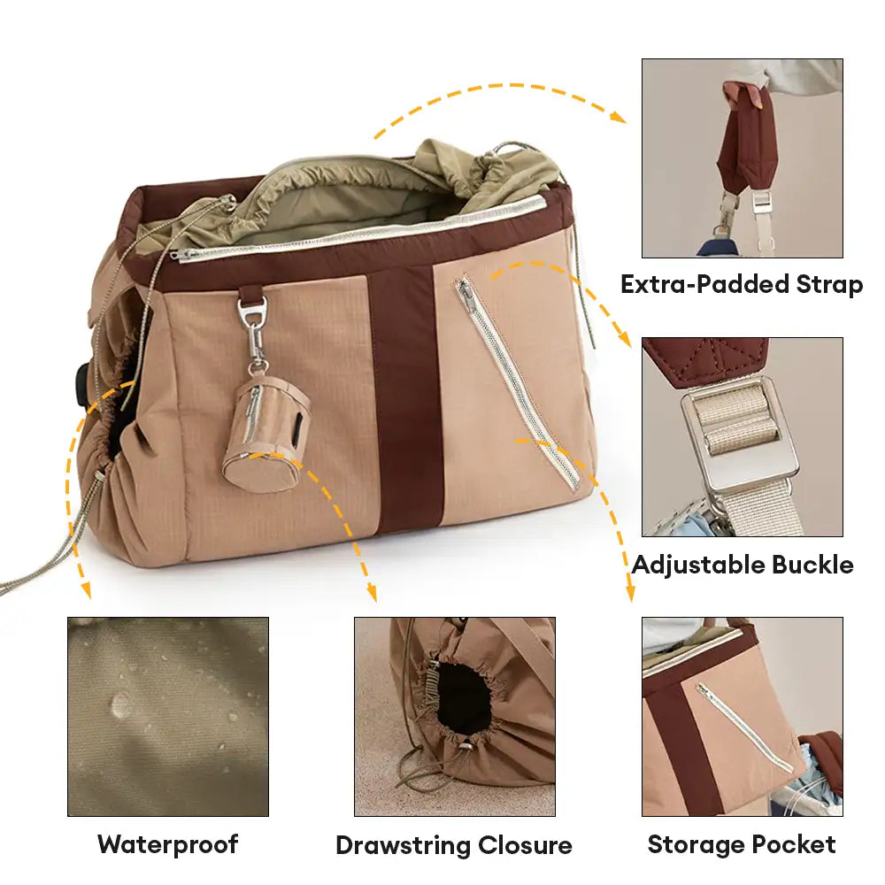Large Waterproof Travel Pet Carrier Bag