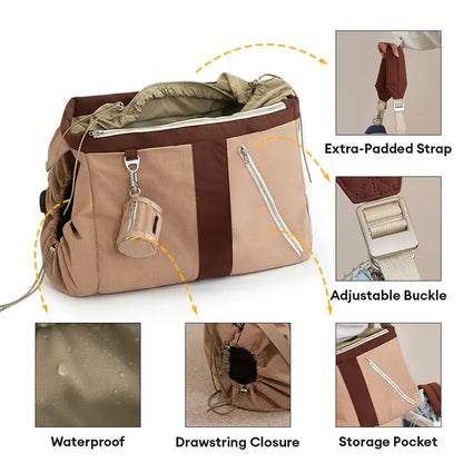Large Waterproof Travel Pet Carrier Bag