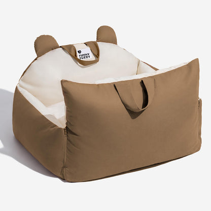 Bear Ear Bolster Dog Car Seat Bed