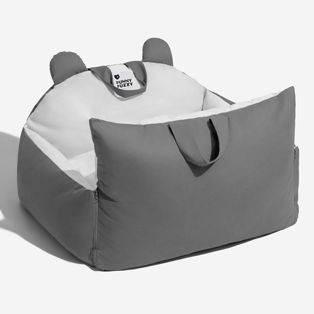 Bear Ear Bolster Dog Car Seat Bed