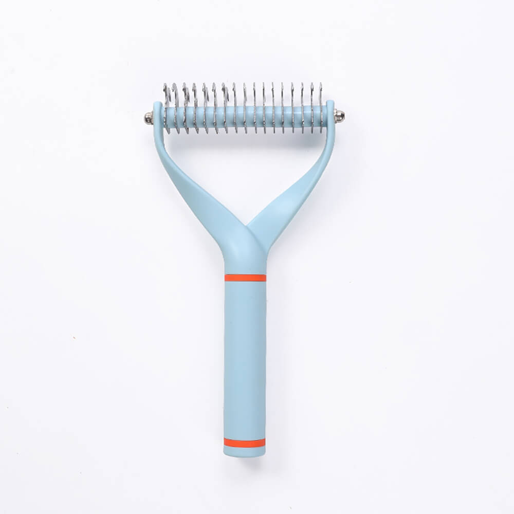 Double-Sided Pet Dematting Comb Rake