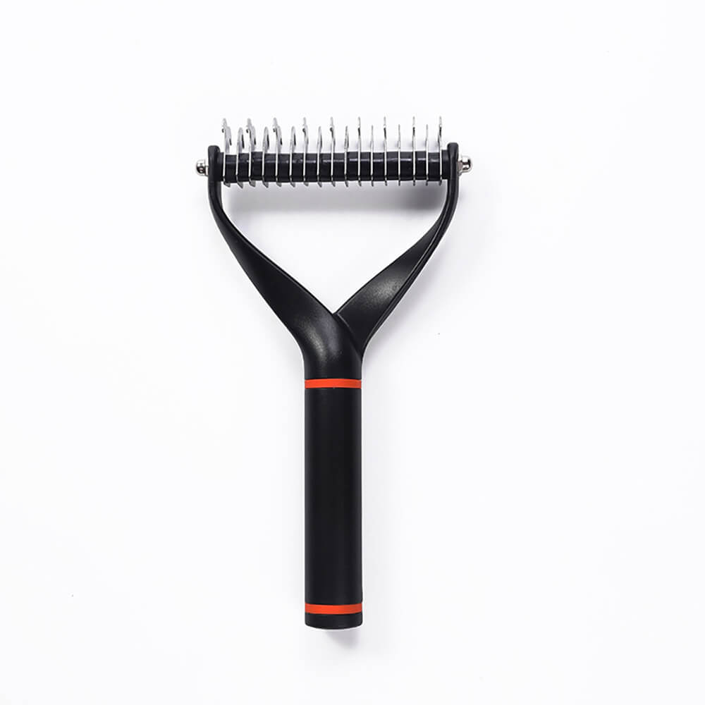 Double-Sided Pet Dematting Comb Rake